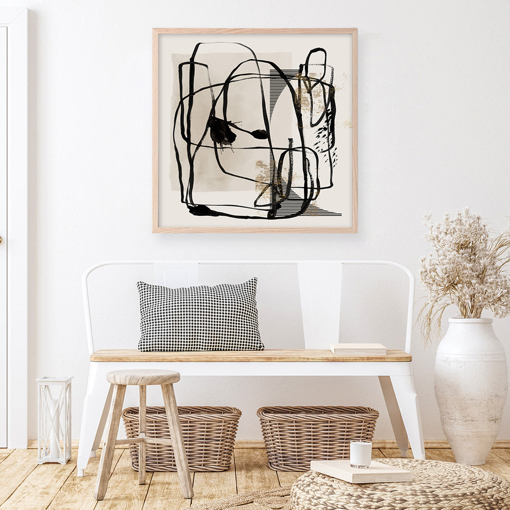 Shop Blotted I (Square) Art Print a painted abstract themed wall art print from The Print Emporium wall artwork collection - Buy Australian made fine art painting style poster and framed prints for the home and your interior decor room, TPE-PC-EZ985-AP