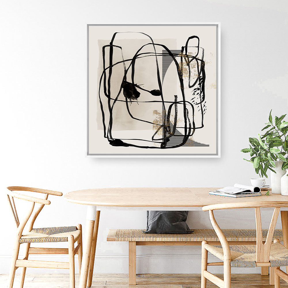 Shop Blotted I (Square) Canvas Print a painted abstract themed framed canvas wall art print from The Print Emporium artwork collection - Buy Australian made fine art painting style stretched canvas prints for the home and your interior decor space, TPE-PC-EZ985-CA-40X40-NF