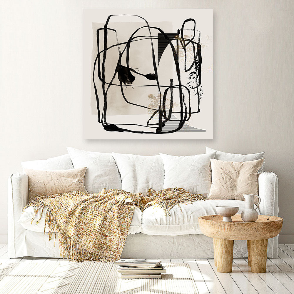 Shop Blotted I (Square) Canvas Print a painted abstract themed framed canvas wall art print from The Print Emporium artwork collection - Buy Australian made fine art painting style stretched canvas prints for the home and your interior decor space, TPE-PC-EZ985-CA-40X40-NF