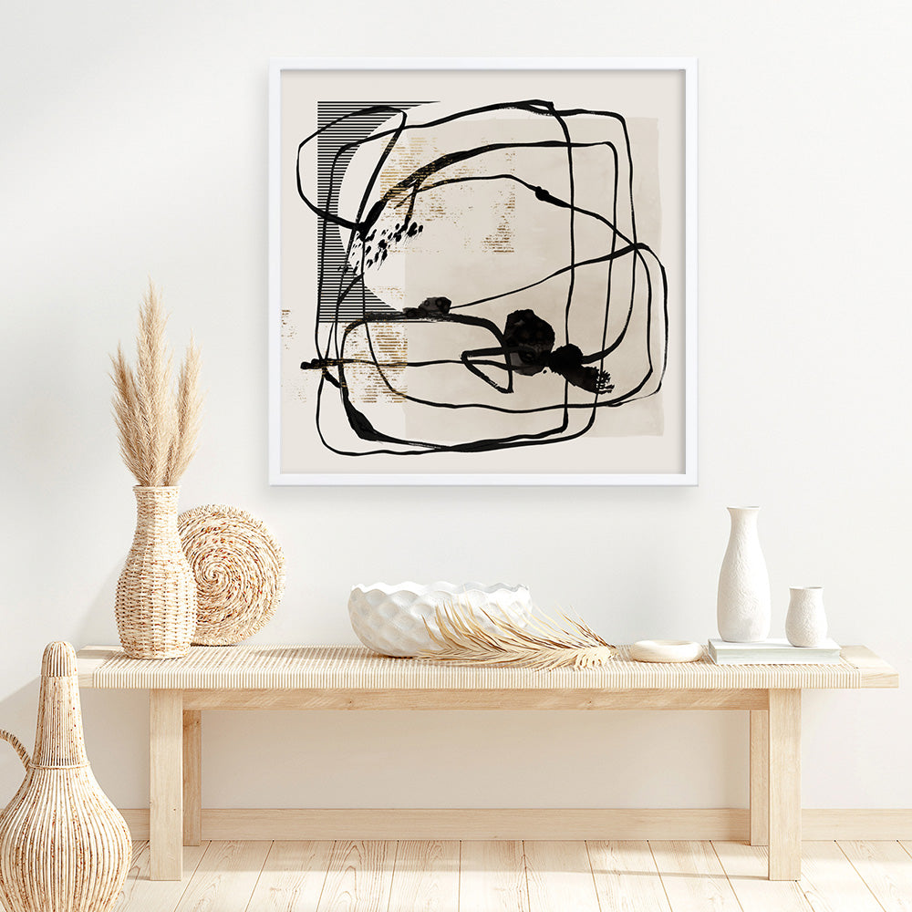 Shop Blotted II (Square) Art Print a painted abstract themed wall art print from The Print Emporium wall artwork collection - Buy Australian made fine art painting style poster and framed prints for the home and your interior decor room, TPE-PC-EZ986-AP