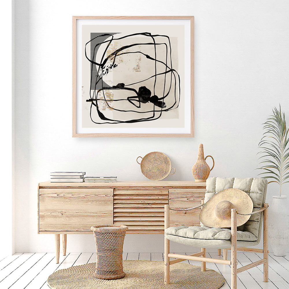 Shop Blotted II (Square) Art Print a painted abstract themed wall art print from The Print Emporium wall artwork collection - Buy Australian made fine art painting style poster and framed prints for the home and your interior decor room, TPE-PC-EZ986-AP