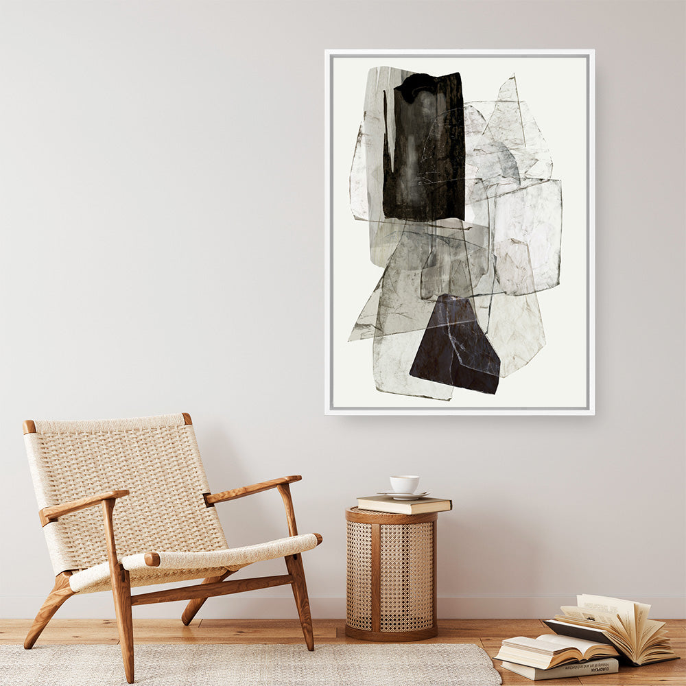 Shop Blotting Ink I Canvas Print a painted abstract themed framed canvas wall art print from The Print Emporium artwork collection - Buy Australian made fine art painting style stretched canvas prints for the home and your interior decor space, TPE-PC-PI181-CA-35X46-NF