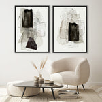 Shop Blotting Ink I Canvas Print a painted abstract themed framed canvas wall art print from The Print Emporium artwork collection - Buy Australian made fine art painting style stretched canvas prints for the home and your interior decor space, TPE-PC-PI181-CA-35X46-NF