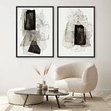 Shop Blotting Ink II Canvas Print a painted abstract themed framed canvas wall art print from The Print Emporium artwork collection - Buy Australian made fine art painting style stretched canvas prints for the home and your interior decor space, TPE-PC-PI182-CA-35X46-NF