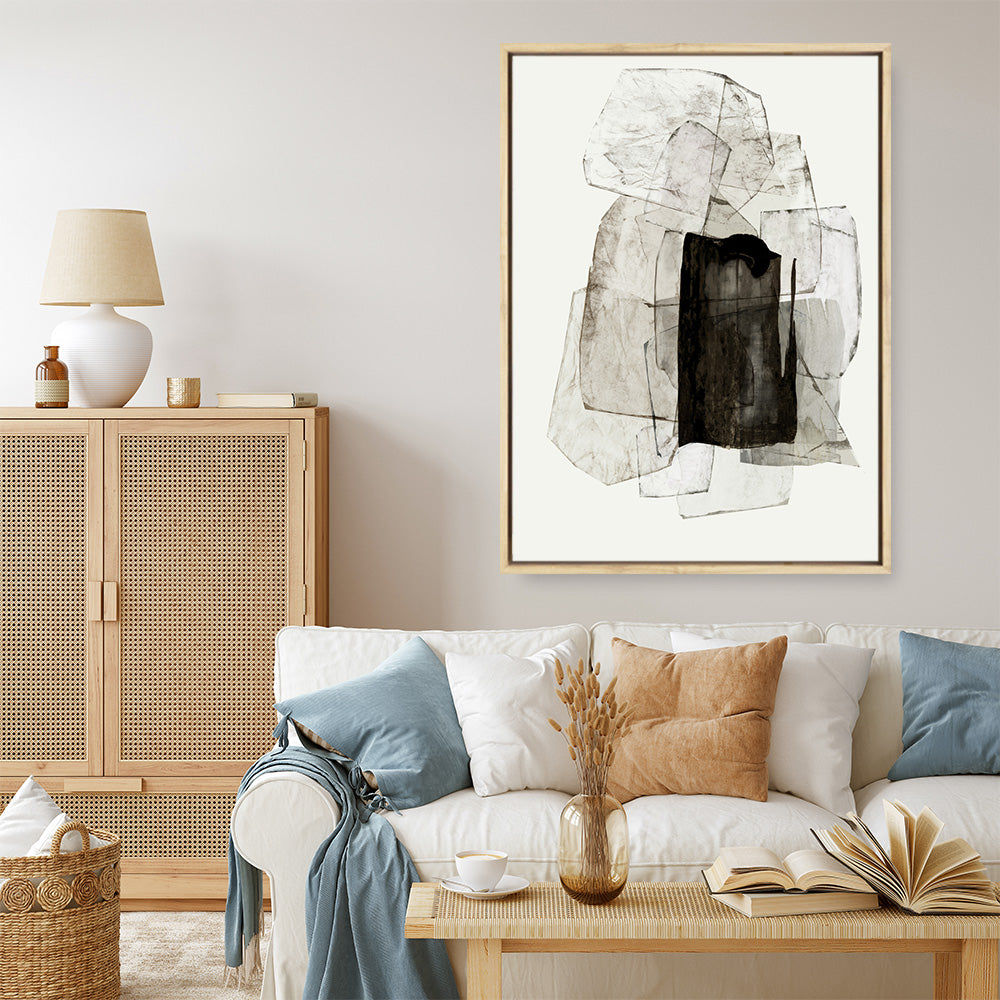 Shop Blotting Ink II Canvas Print a painted abstract themed framed canvas wall art print from The Print Emporium artwork collection - Buy Australian made fine art painting style stretched canvas prints for the home and your interior decor space, TPE-PC-PI182-CA-35X46-NF