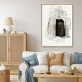 Shop Blotting Ink II Canvas Print a painted abstract themed framed canvas wall art print from The Print Emporium artwork collection - Buy Australian made fine art painting style stretched canvas prints for the home and your interior decor space, TPE-PC-PI182-CA-35X46-NF