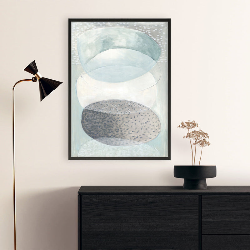 Shop Blue Approach Art Print a painted abstract themed wall art print from The Print Emporium wall artwork collection - Buy Australian made fine art painting style poster and framed prints for the home and your interior decor room, TPE-PC-MW228-AP