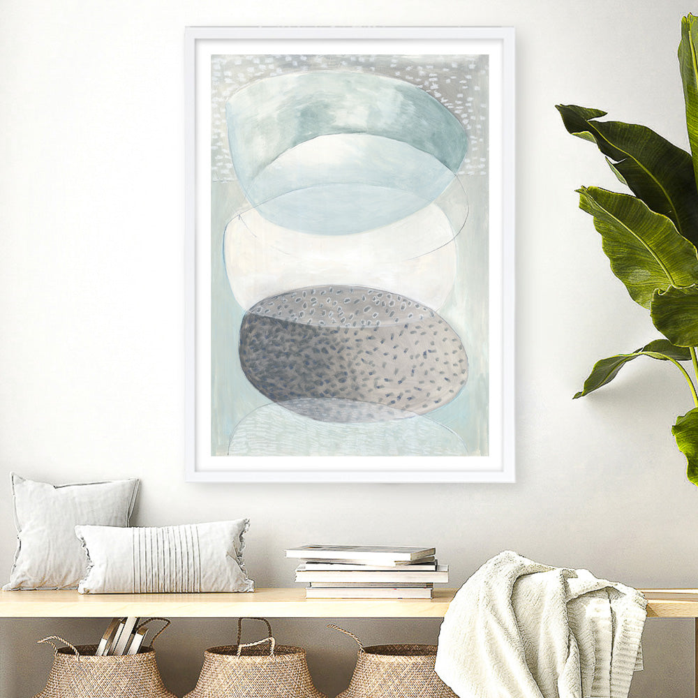 Shop Blue Approach Art Print a painted abstract themed wall art print from The Print Emporium wall artwork collection - Buy Australian made fine art painting style poster and framed prints for the home and your interior decor room, TPE-PC-MW228-AP
