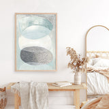 Shop Blue Approach Art Print a painted abstract themed wall art print from The Print Emporium wall artwork collection - Buy Australian made fine art painting style poster and framed prints for the home and your interior decor room, TPE-PC-MW228-AP