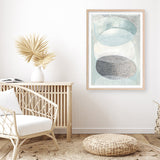 Shop Blue Approach Art Print a painted abstract themed wall art print from The Print Emporium wall artwork collection - Buy Australian made fine art painting style poster and framed prints for the home and your interior decor room, TPE-PC-MW228-AP