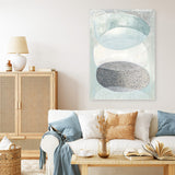 Shop Blue Approach Canvas Print a painted abstract themed framed canvas wall art print from The Print Emporium artwork collection - Buy Australian made fine art painting style stretched canvas prints for the home and your interior decor space, TPE-PC-MW228-CA-35X46-NF