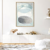 Shop Blue Approach Canvas Print a painted abstract themed framed canvas wall art print from The Print Emporium artwork collection - Buy Australian made fine art painting style stretched canvas prints for the home and your interior decor space, TPE-PC-MW228-CA-35X46-NF