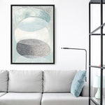 Shop Blue Approach Canvas Print a painted abstract themed framed canvas wall art print from The Print Emporium artwork collection - Buy Australian made fine art painting style stretched canvas prints for the home and your interior decor space, TPE-PC-MW228-CA-35X46-NF