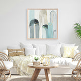 Shop Blue Arches I (Square) Art Print a painted abstract themed wall art print from The Print Emporium wall artwork collection - Buy Australian made fine art painting style poster and framed prints for the home and your interior decor room, TPE-PC-RF416-AP