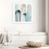 Shop Blue Arches I (Square) Art Print a painted abstract themed wall art print from The Print Emporium wall artwork collection - Buy Australian made fine art painting style poster and framed prints for the home and your interior decor room, TPE-PC-RF416-AP