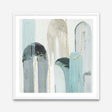 Shop Blue Arches I (Square) Art Print a painted abstract themed wall art print from The Print Emporium wall artwork collection - Buy Australian made fine art painting style poster and framed prints for the home and your interior decor room, TPE-PC-RF416-AP
