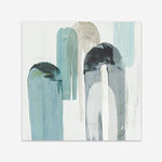 Shop Blue Arches II (Square) Art Print a painted abstract themed wall art print from The Print Emporium wall artwork collection - Buy Australian made fine art painting style poster and framed prints for the home and your interior decor room, TPE-PC-RF417-AP