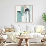 Shop Blue Arches II (Square) Art Print a painted abstract themed wall art print from The Print Emporium wall artwork collection - Buy Australian made fine art painting style poster and framed prints for the home and your interior decor room, TPE-PC-RF417-AP