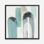 Shop Blue Arches II (Square) Art Print a painted abstract themed wall art print from The Print Emporium wall artwork collection - Buy Australian made fine art painting style poster and framed prints for the home and your interior decor room, TPE-PC-RF417-AP