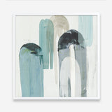 Shop Blue Arches II (Square) Art Print a painted abstract themed wall art print from The Print Emporium wall artwork collection - Buy Australian made fine art painting style poster and framed prints for the home and your interior decor room, TPE-PC-RF417-AP