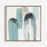 Shop Blue Arches II (Square) Canvas Print a painted abstract themed framed canvas wall art print from The Print Emporium artwork collection - Buy Australian made fine art painting style stretched canvas prints for the home and your interior decor space, TPE-PC-RF417-CA-40X40-NF