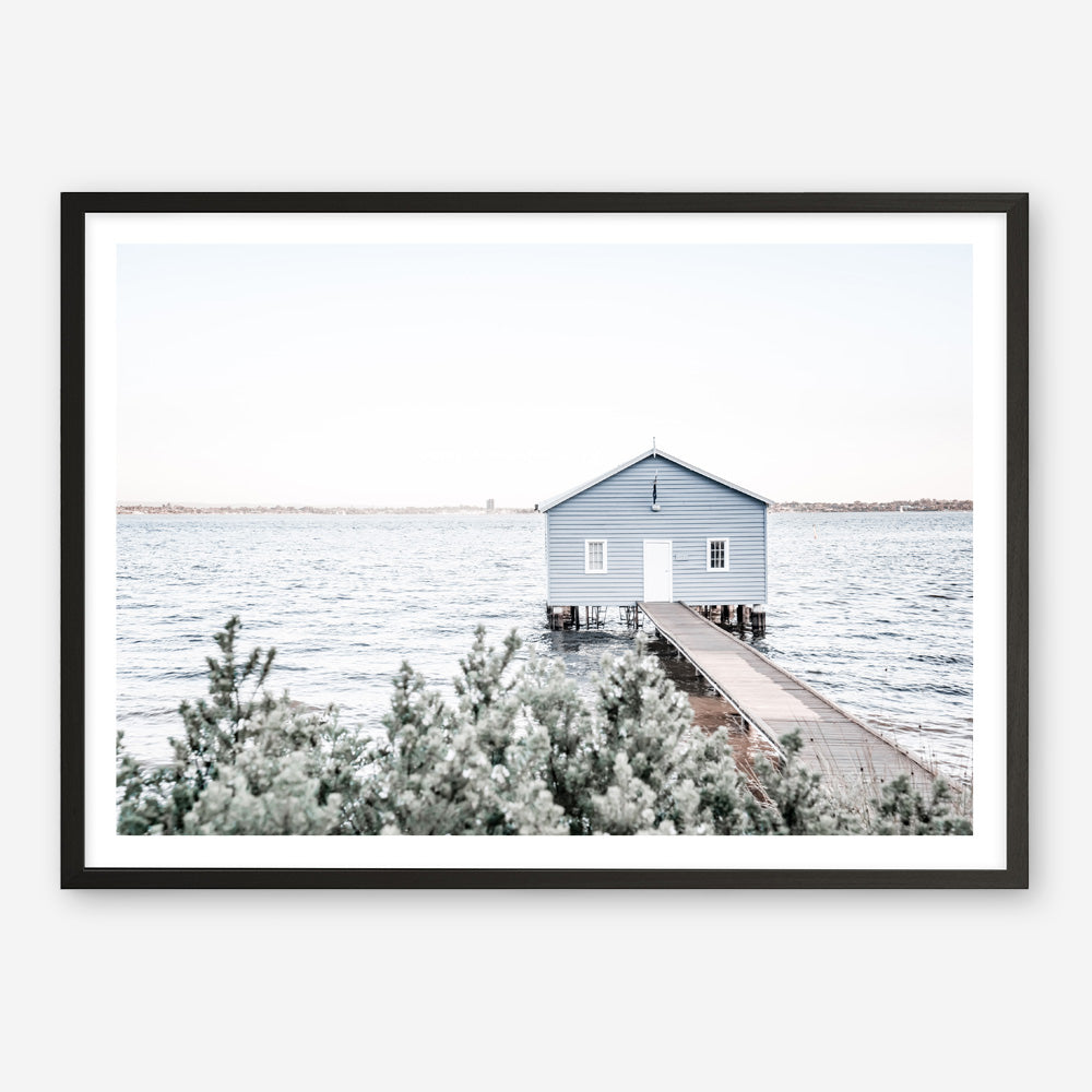 Shop Blue Boat Shed Photo Art Print a coastal themed photography wall art print from The Print Emporium wall artwork collection - Buy Australian made fine art poster and framed prints for the home and your interior decor, TPE-848-AP