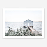 Shop Blue Boat Shed Photo Art Print a coastal themed photography wall art print from The Print Emporium wall artwork collection - Buy Australian made fine art poster and framed prints for the home and your interior decor, TPE-848-AP