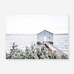 Shop Blue Boat Shed Photo Art Print a coastal themed photography wall art print from The Print Emporium wall artwork collection - Buy Australian made fine art poster and framed prints for the home and your interior decor, TPE-848-AP