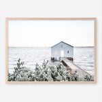 Shop Blue Boat Shed Photo Art Print a coastal themed photography wall art print from The Print Emporium wall artwork collection - Buy Australian made fine art poster and framed prints for the home and your interior decor, TPE-848-AP