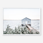 Shop Blue Boat Shed Photo Art Print a coastal themed photography wall art print from The Print Emporium wall artwork collection - Buy Australian made fine art poster and framed prints for the home and your interior decor, TPE-848-AP
