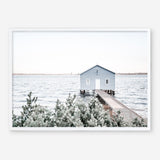 Shop Blue Boat Shed Photo Art Print a coastal themed photography wall art print from The Print Emporium wall artwork collection - Buy Australian made fine art poster and framed prints for the home and your interior decor, TPE-848-AP