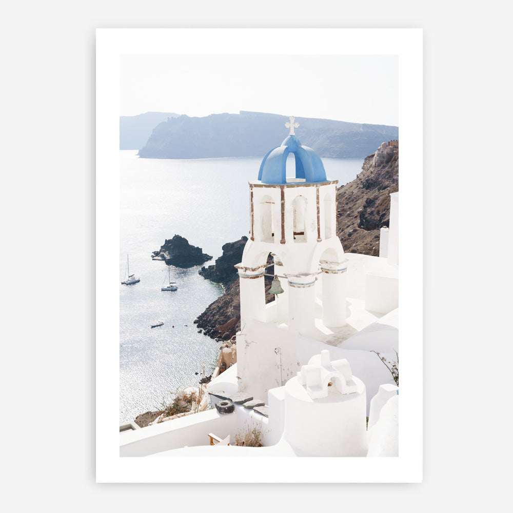 Shop Blue Dome Church Photo Art Print a coastal themed photography wall art print from The Print Emporium wall artwork collection - Buy Australian made fine art poster and framed prints for the home and your interior decor, TPE-1347-AP