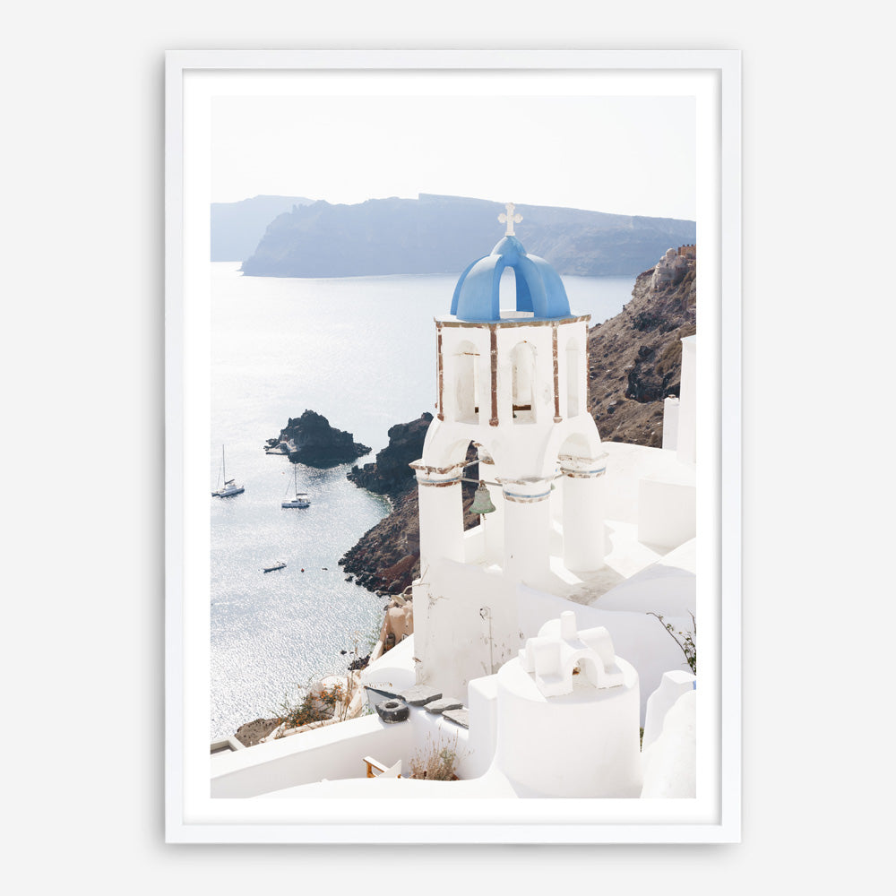 Shop Blue Dome Church Photo Art Print a coastal themed photography wall art print from The Print Emporium wall artwork collection - Buy Australian made fine art poster and framed prints for the home and your interior decor, TPE-1347-AP