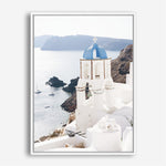 Shop Blue Dome Church Photo Canvas Print a coastal themed photography framed stretched canvas print from The Print Emporium wall artwork collection - Buy Australian made prints for the home and your interior decor space, TPE-1347-CA-35X46-NF