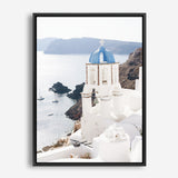 Shop Blue Dome Church Photo Canvas Print a coastal themed photography framed stretched canvas print from The Print Emporium wall artwork collection - Buy Australian made prints for the home and your interior decor space, TPE-1347-CA-35X46-NF