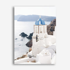 Shop Blue Dome Church Photo Canvas Print a coastal themed photography framed stretched canvas print from The Print Emporium wall artwork collection - Buy Australian made prints for the home and your interior decor space, TPE-1347-CA-35X46-NF