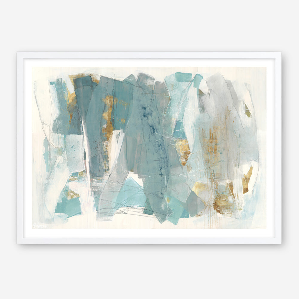 Shop Blue Glaze Art Print a painted abstract themed wall art print from The Print Emporium wall artwork collection - Buy Australian made fine art painting style poster and framed prints for the home and your interior decor room, TPE-PC-BC056-AP
