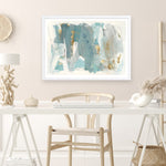 Shop Blue Glaze Art Print a painted abstract themed wall art print from The Print Emporium wall artwork collection - Buy Australian made fine art painting style poster and framed prints for the home and your interior decor room, TPE-PC-BC056-AP