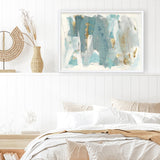 Shop Blue Glaze Art Print a painted abstract themed wall art print from The Print Emporium wall artwork collection - Buy Australian made fine art painting style poster and framed prints for the home and your interior decor room, TPE-PC-BC056-AP