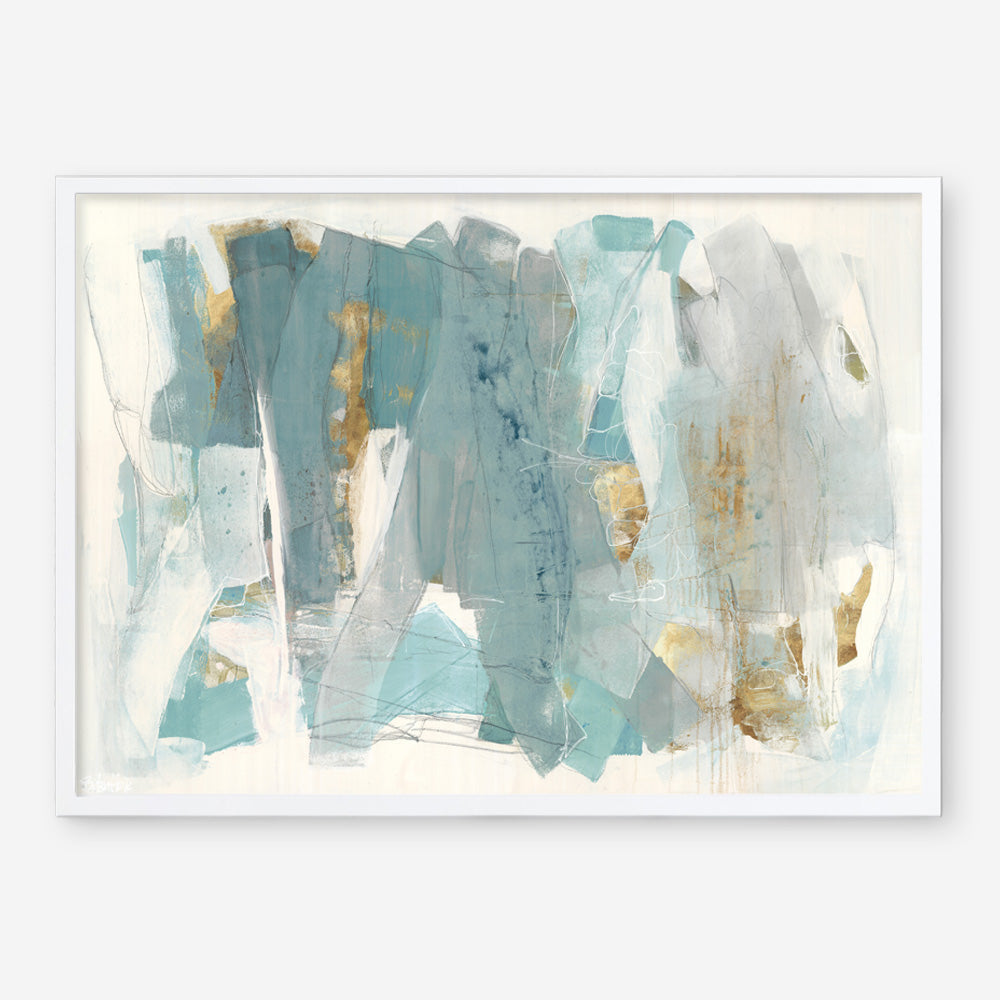 Shop Blue Glaze Art Print a painted abstract themed wall art print from The Print Emporium wall artwork collection - Buy Australian made fine art painting style poster and framed prints for the home and your interior decor room, TPE-PC-BC056-AP