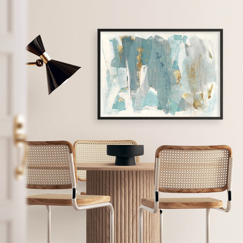 Shop Blue Glaze Art Print a painted abstract themed wall art print from The Print Emporium wall artwork collection - Buy Australian made fine art painting style poster and framed prints for the home and your interior decor room, TPE-PC-BC056-AP