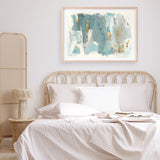 Shop Blue Glaze Art Print a painted abstract themed wall art print from The Print Emporium wall artwork collection - Buy Australian made fine art painting style poster and framed prints for the home and your interior decor room, TPE-PC-BC056-AP