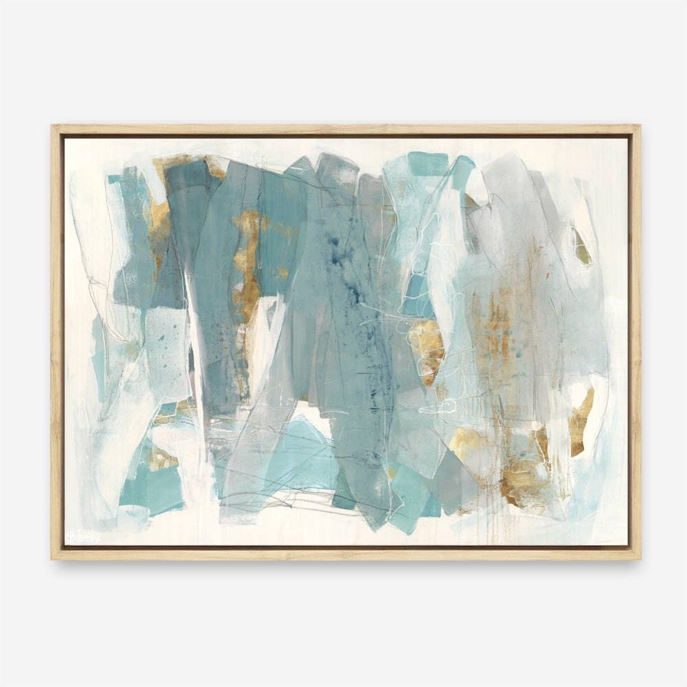Shop Blue Glaze Canvas Print a painted abstract themed framed canvas wall art print from The Print Emporium artwork collection - Buy Australian made fine art painting style stretched canvas prints for the home and your interior decor space, TPE-PC-BC056-CA-35X46-NF