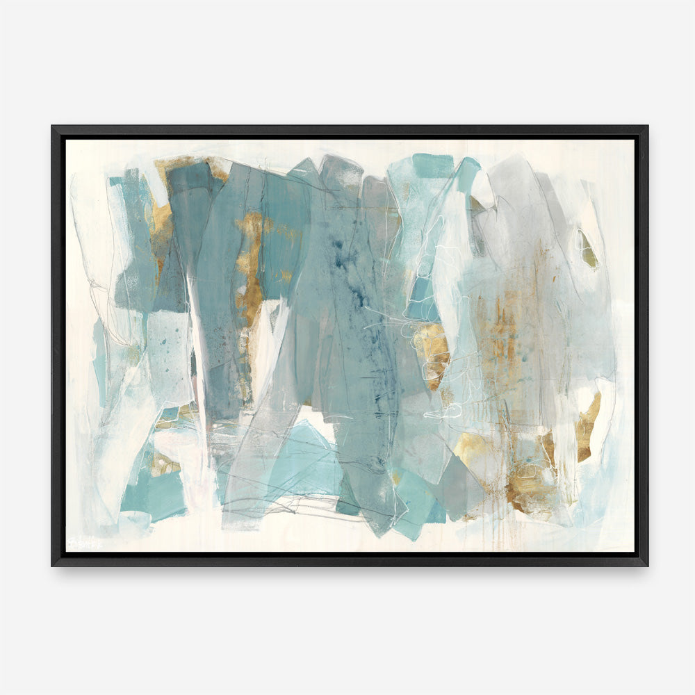 Shop Blue Glaze Canvas Print a painted abstract themed framed canvas wall art print from The Print Emporium artwork collection - Buy Australian made fine art painting style stretched canvas prints for the home and your interior decor space, TPE-PC-BC056-CA-35X46-NF