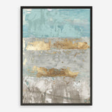 Shop Blue Gold I Art Print a painted abstract themed wall art print from The Print Emporium wall artwork collection - Buy Australian made fine art painting style poster and framed prints for the home and your interior decor room, TPE-PC-WZ076-AP