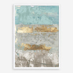 Shop Blue Gold I Art Print a painted abstract themed wall art print from The Print Emporium wall artwork collection - Buy Australian made fine art painting style poster and framed prints for the home and your interior decor room, TPE-PC-WZ076-AP