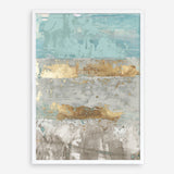 Shop Blue Gold I Art Print a painted abstract themed wall art print from The Print Emporium wall artwork collection - Buy Australian made fine art painting style poster and framed prints for the home and your interior decor room, TPE-PC-WZ076-AP