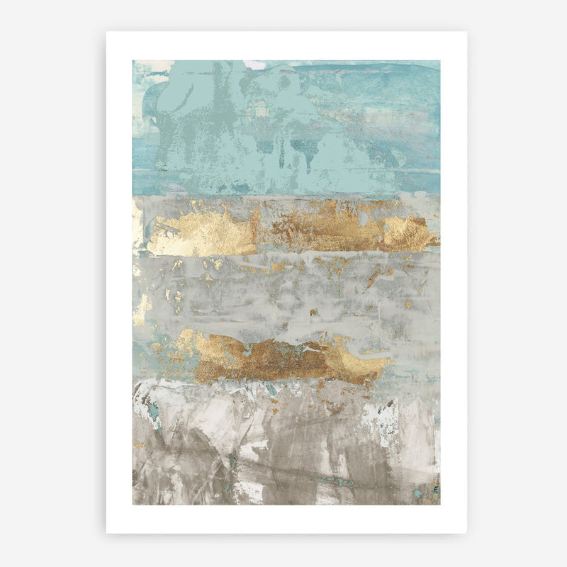 Shop Blue Gold I Art Print a painted abstract themed wall art print from The Print Emporium wall artwork collection - Buy Australian made fine art painting style poster and framed prints for the home and your interior decor room, TPE-PC-WZ076-AP