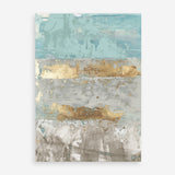 Shop Blue Gold I Art Print a painted abstract themed wall art print from The Print Emporium wall artwork collection - Buy Australian made fine art painting style poster and framed prints for the home and your interior decor room, TPE-PC-WZ076-AP
