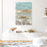Shop Blue Gold I Canvas Print a painted abstract themed framed canvas wall art print from The Print Emporium artwork collection - Buy Australian made fine art painting style stretched canvas prints for the home and your interior decor space, TPE-PC-WZ076-CA-35X46-NF